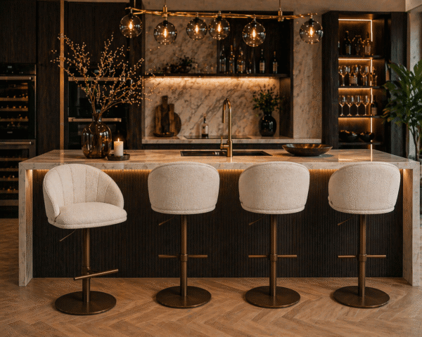 Richmond Interiors barstoel Beverly draaibaar natural