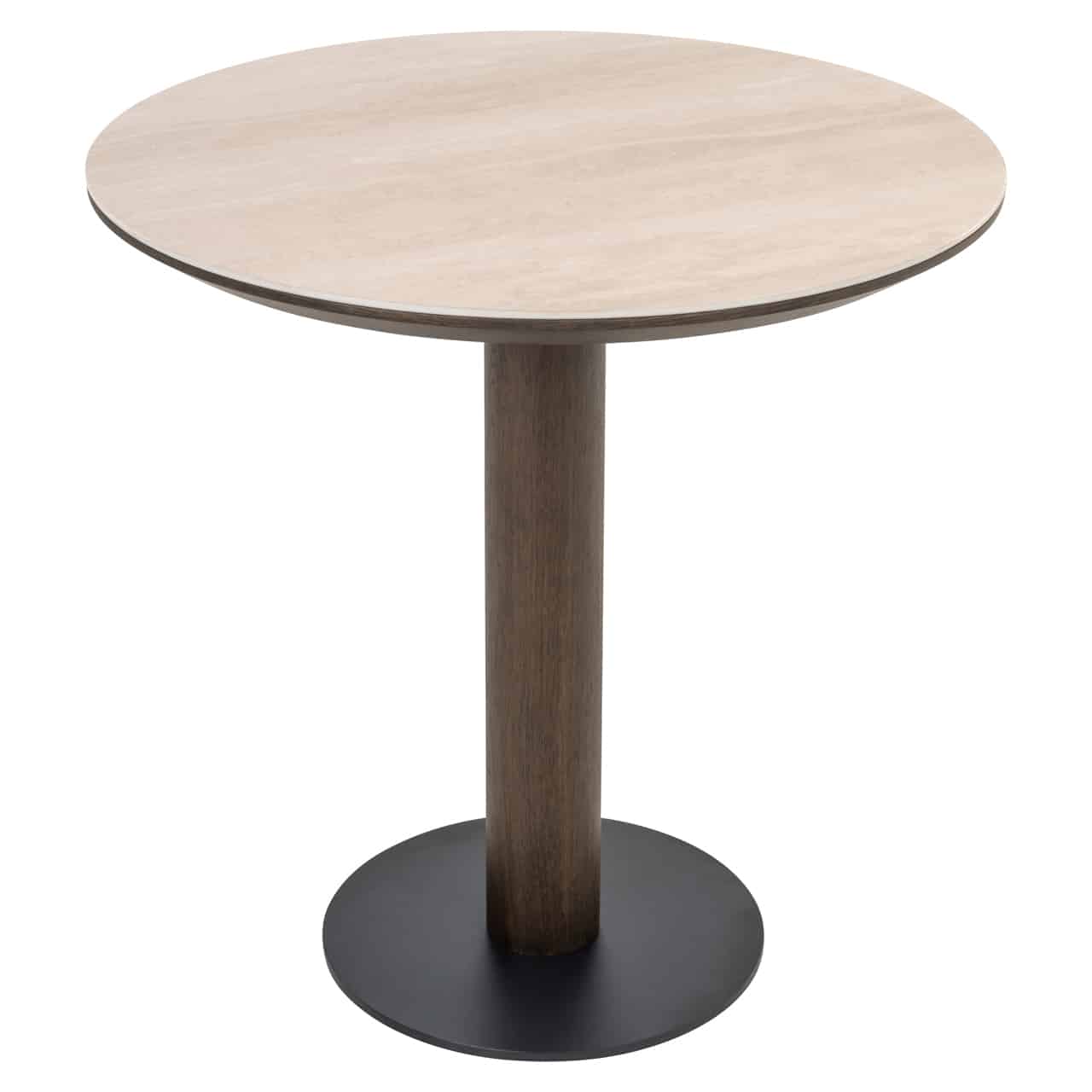 Richmond Interiors bistrotafel Ritz 75 cm rond travertin