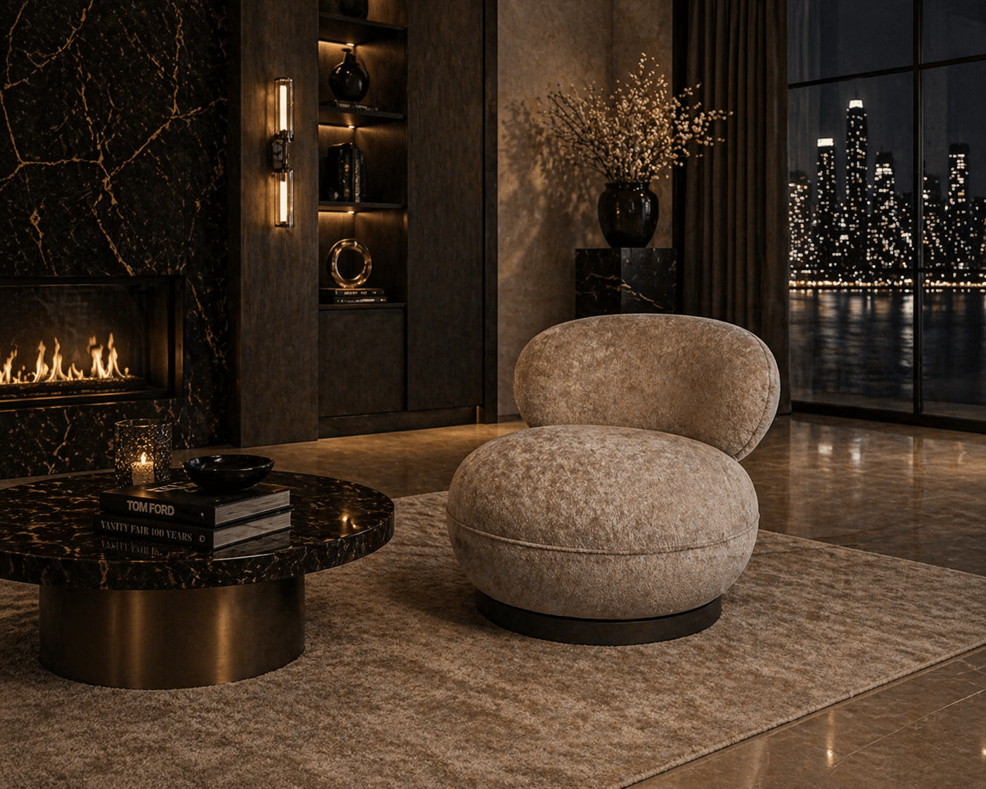 Richmond Interiors draaifauteuil Jace sand