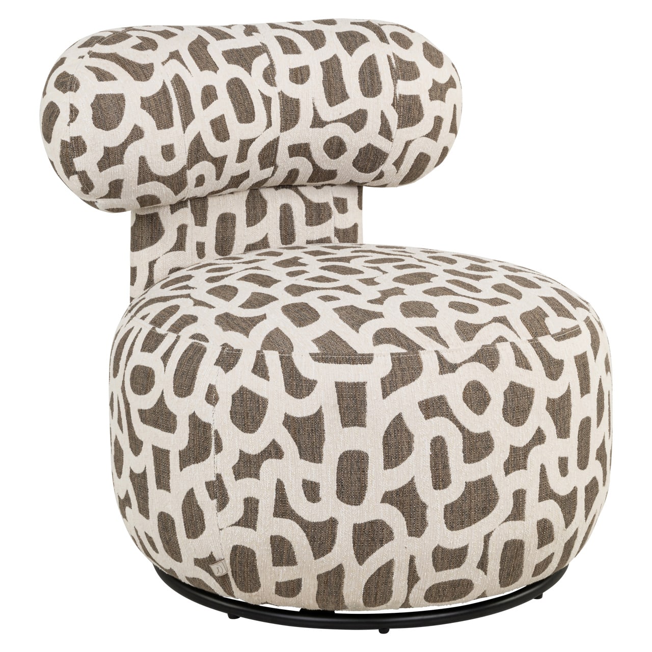 Richmond Interiors draaifauteuil Kaya weave brown