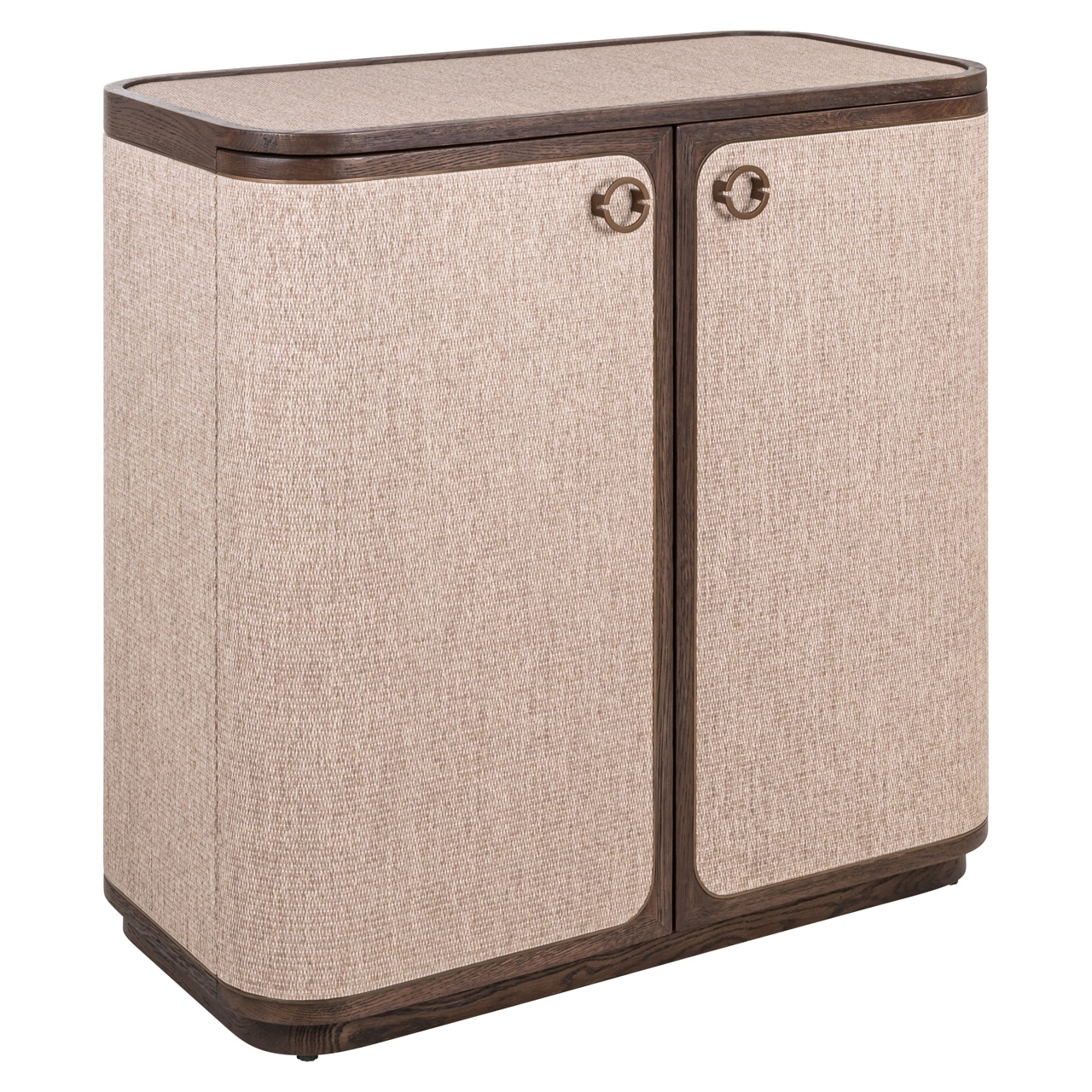 Richmond Interiors dressoir Willox 90x45x86 cm linnen/glas