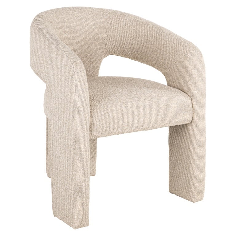 Richmond Interiors eetkamerstoel Belle met arm biscotti fire retardant