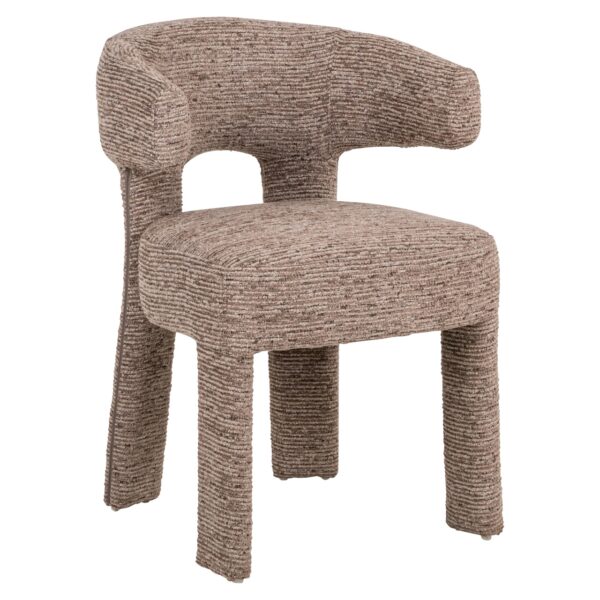 Richmond Interiors eetkamerstoel Nerio met arm mocca