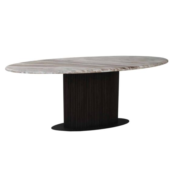Richmond Interiors eettafel Rasford 200 cm ovaal marmer