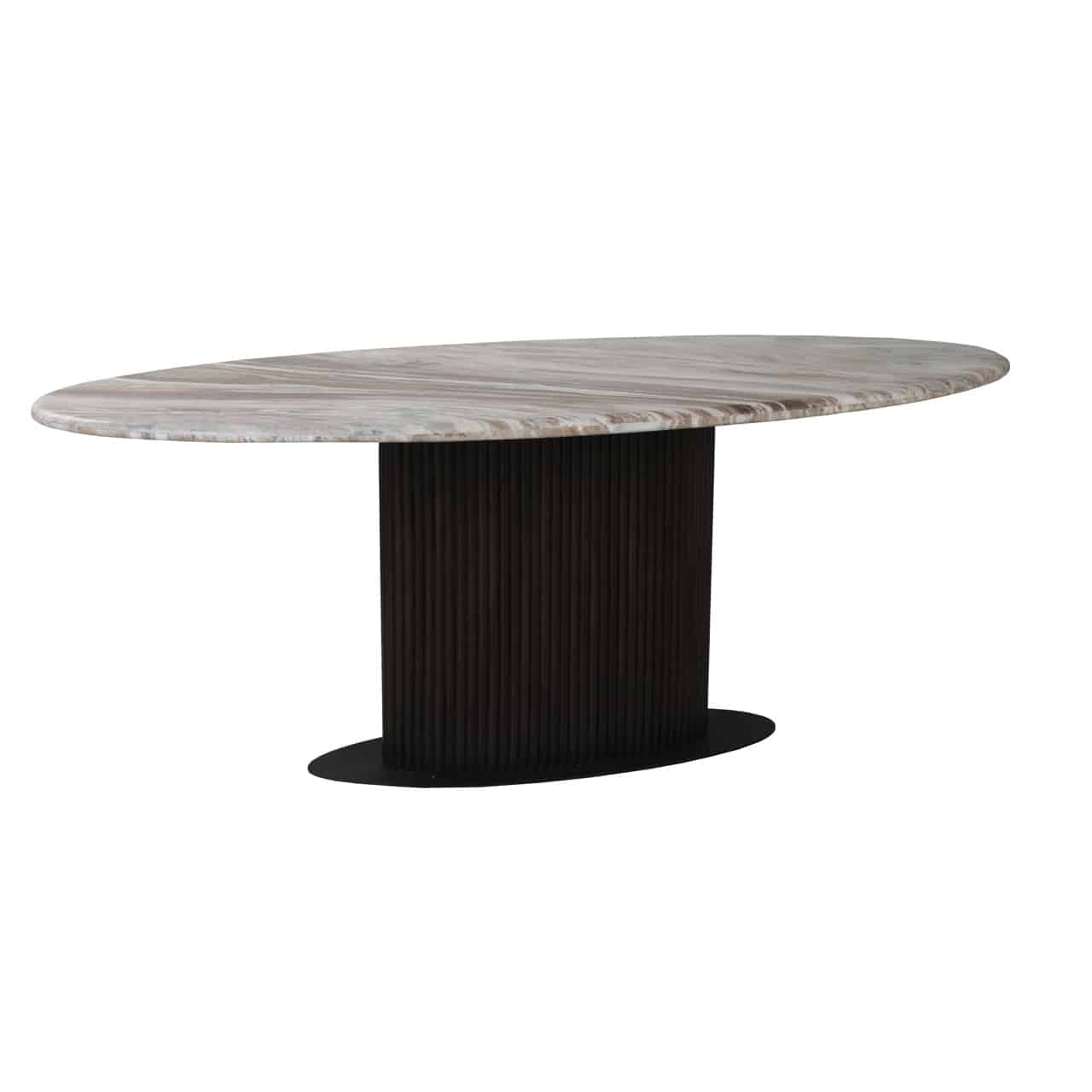 Richmond Interiors eettafel Rasford 200 cm ovaal marmer