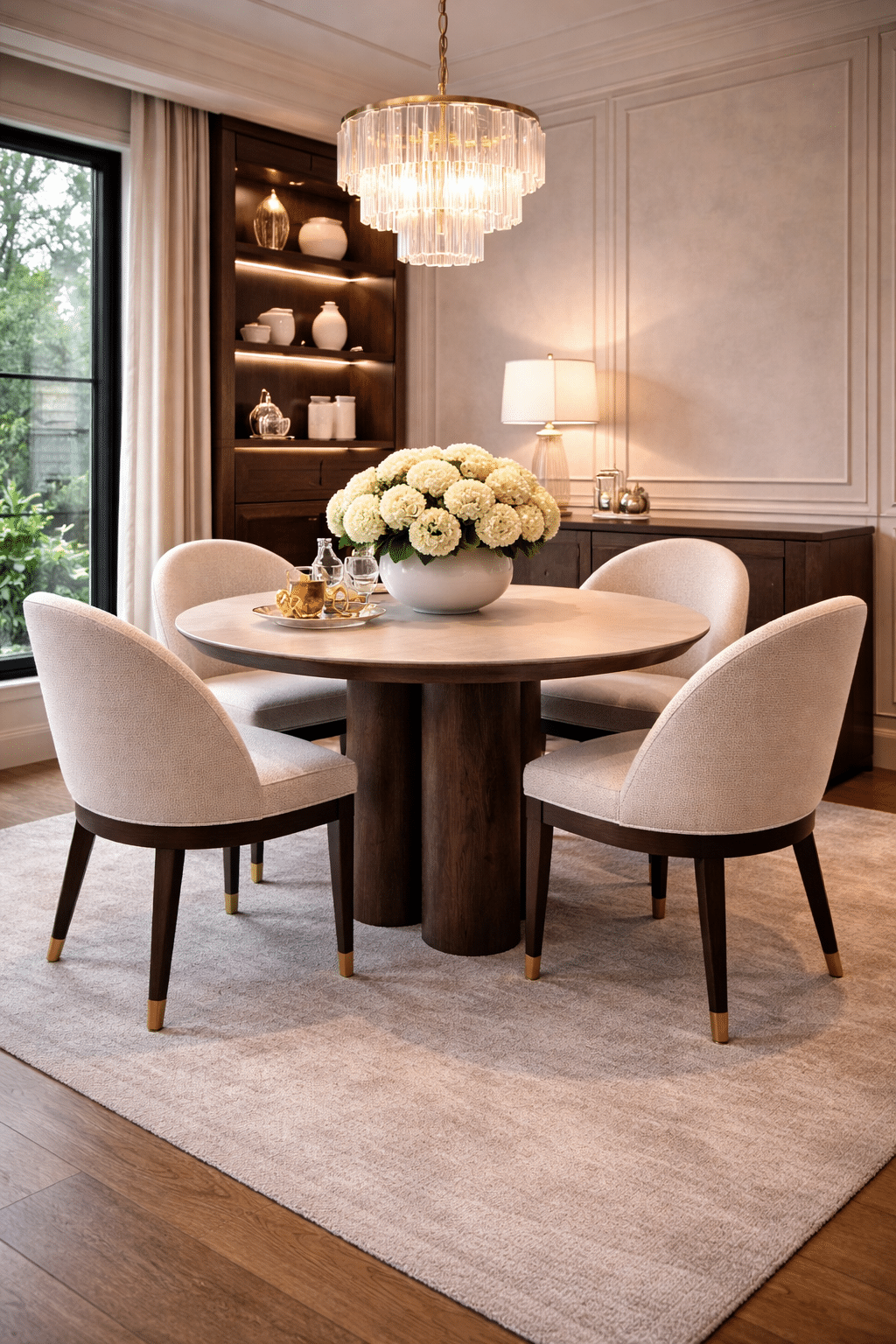 Richmond Interiors eettafel Ritz 120 cm rond travertin