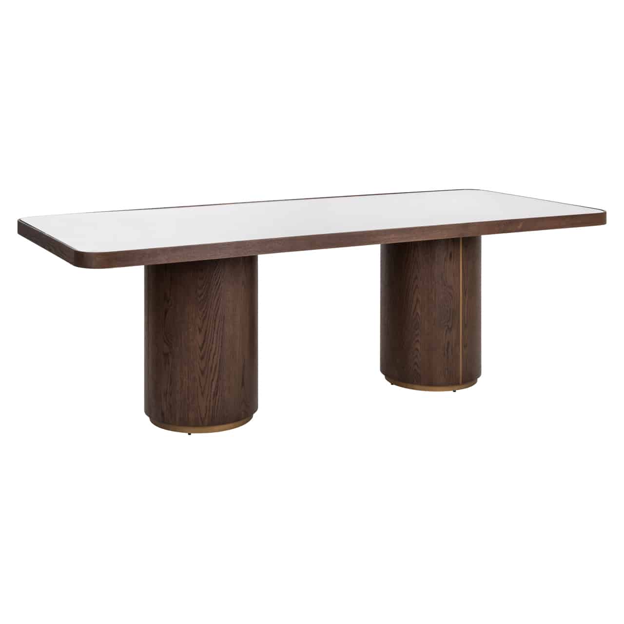 Richmond Interiors eettafel Willox 235 cm linnen/glas