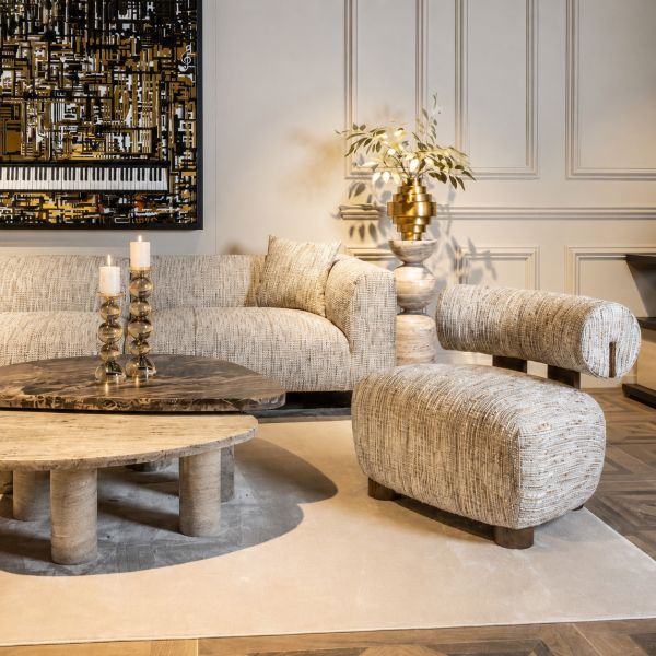 Richmond Interiors fauteuil Arabella greige coco