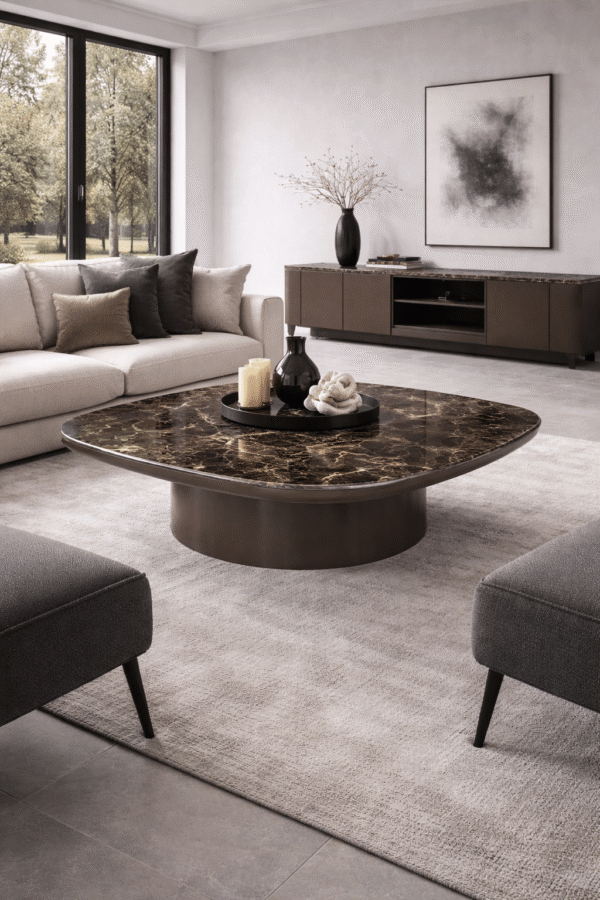 Richmond Interiors salontafel Almundi 100x100x30 cm keramiek