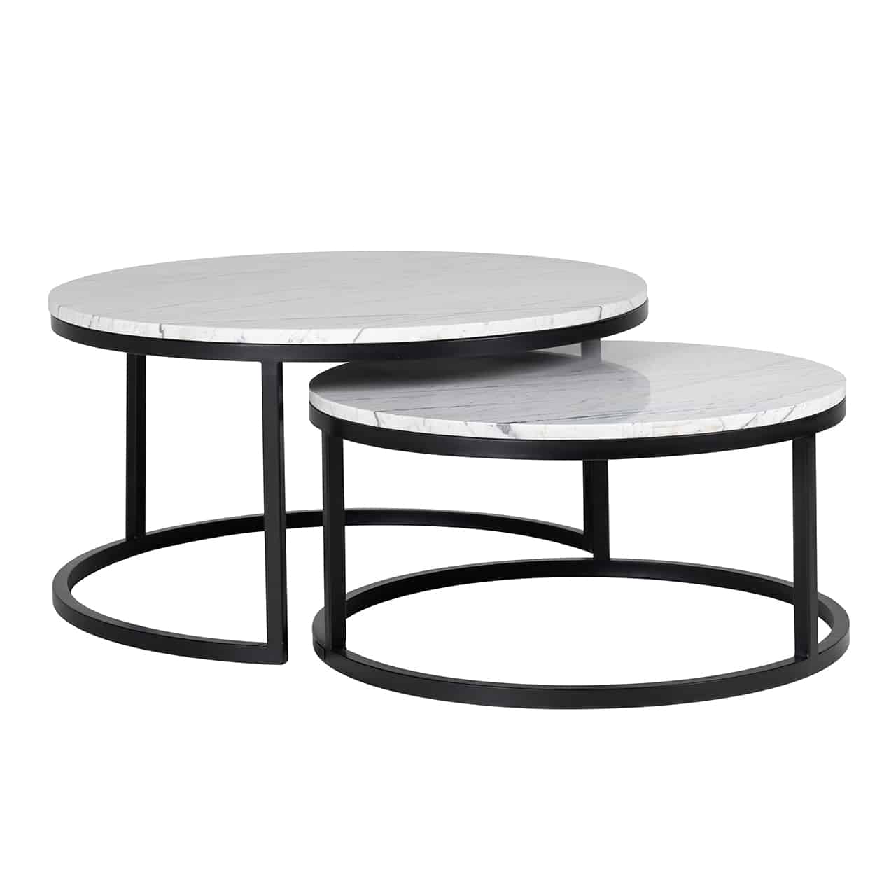 Richmond Interiors salontafel Lexington set van 2 marmer