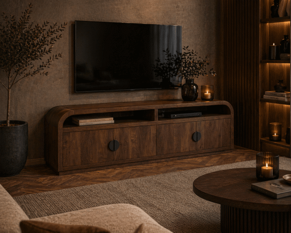 Richmond Interiors tv meubel Baldwin 180x40x55 cm mangohout