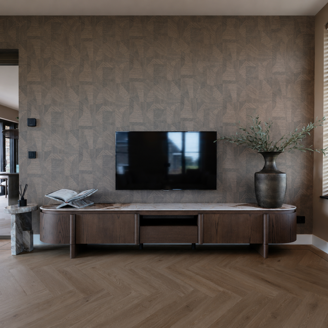 Richmond Interiors tv meubel Langford 220x44,5x45 cm keramiek