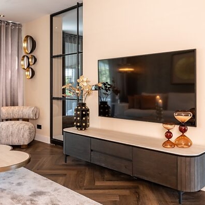 Richmond Interiors tv meubel Ritz 200x44,5x46,5 cm travertin