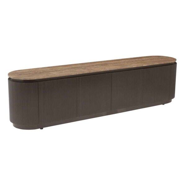 Richmond Interiors tv meubel Russo 200x40x50 cm travertin