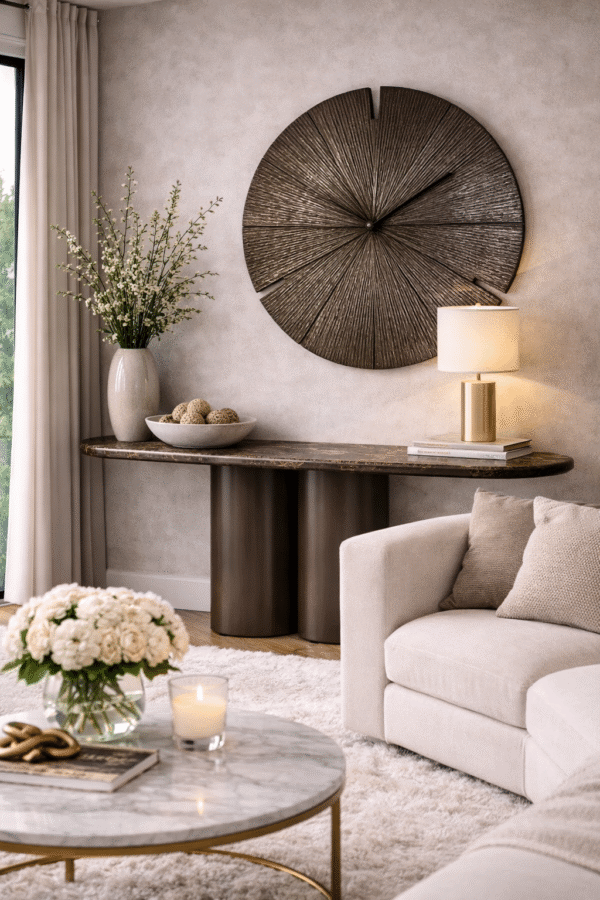 Richmond Interiors wandtafel Almundi 120x40x76 cm keramiek