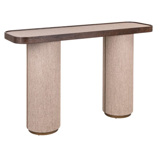 Richmond Interiors wandtafel Willox 140x40x85 cm linnen/glas