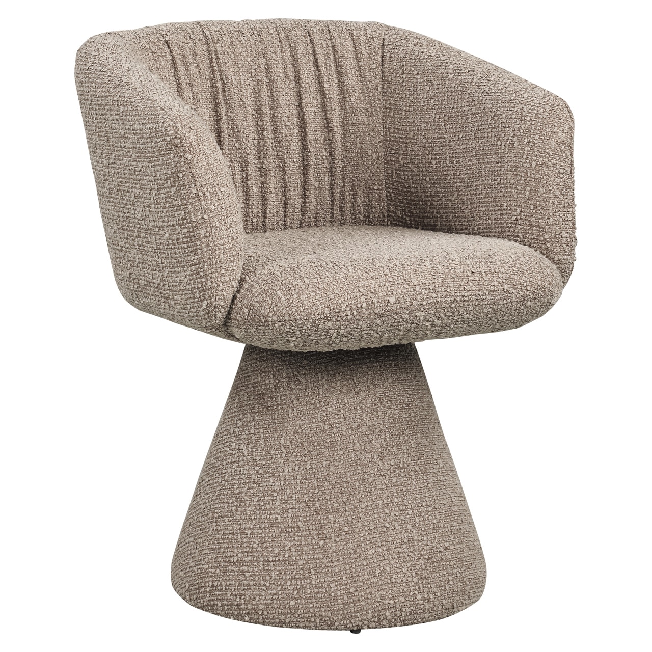 Richmond interiors eetkamerstoel Madeline draaibaar met arm mocca