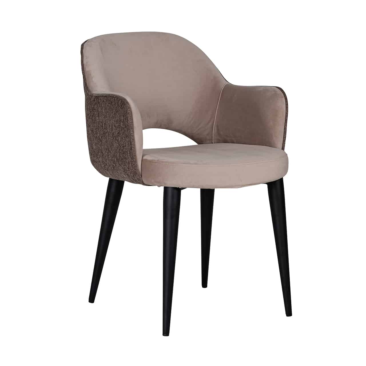 Richmond Interiors eetkamerstoel Giovanna met arm Khaki/Alaska stone