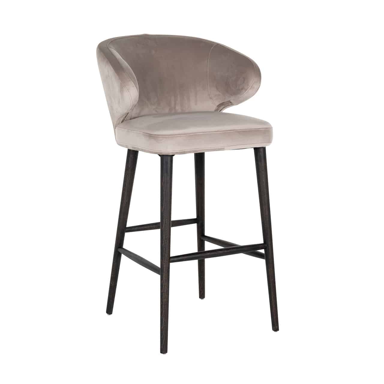 Richmond Interiors barstoel Indigo khaki velvet
