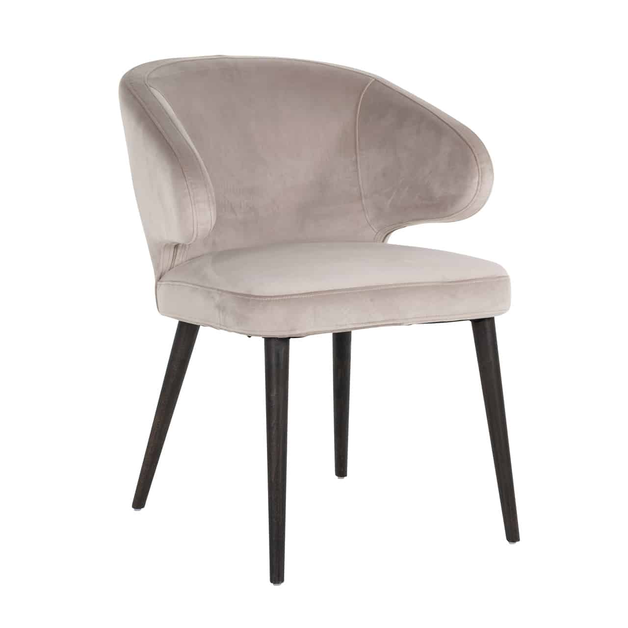 Richmond Interiors eetkamerstoel Indigo met arm khaki