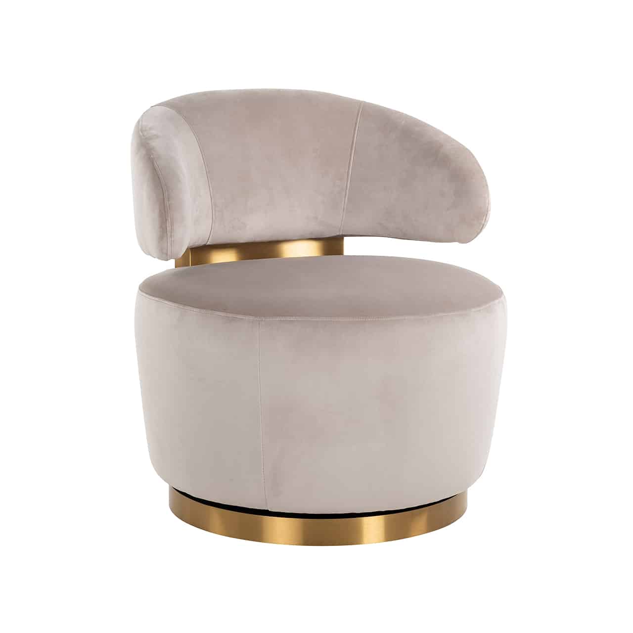 Richmond Interiors draaifauteuil Maxime khaki