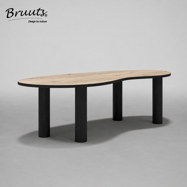 SHOWMODEL UrbanSofa Bruuts eettafel Florencia acacia blank wooden florencia leg blank hout 240 cm