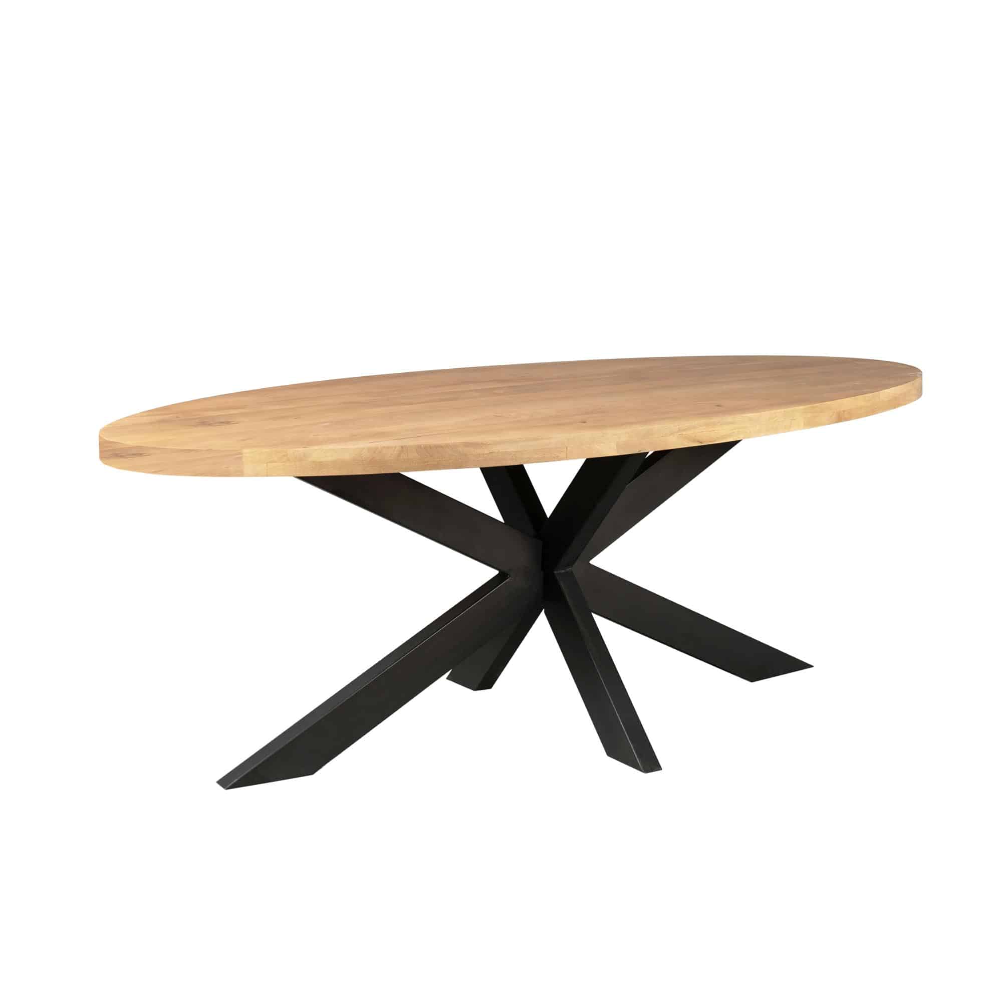 Starfurn Ovale eettafel Dakota Naturel Mangohout 180 cm