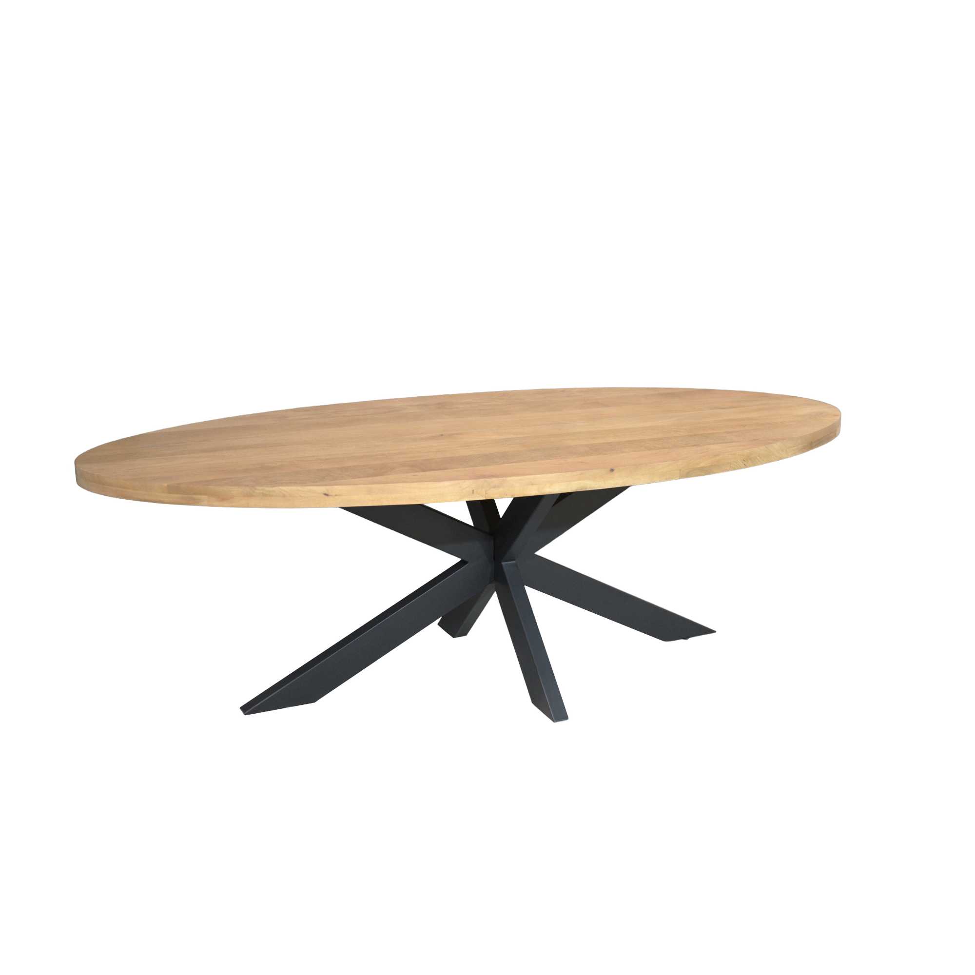 Starfurn Ovale eettafel Dakota Naturel Mangohout 210 cm