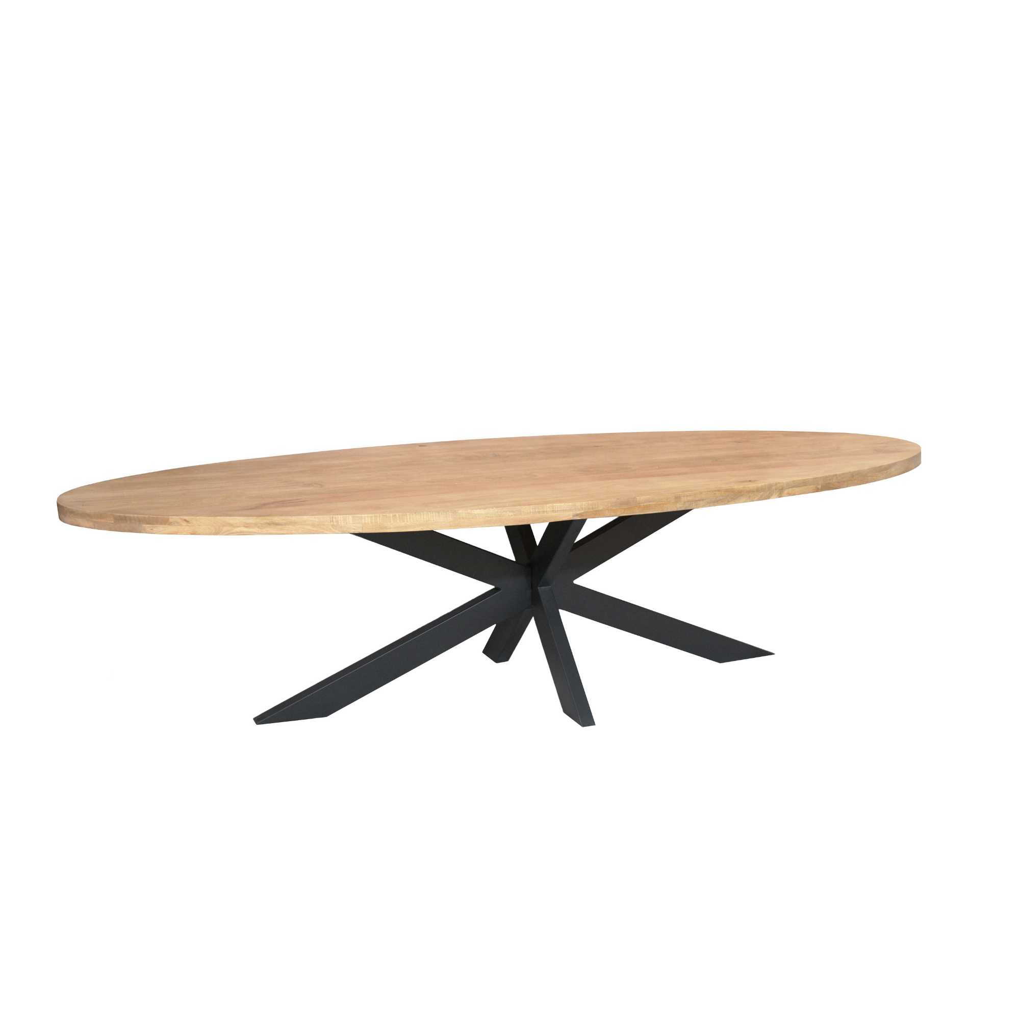 Starfurn Ovale eettafel Dakota Naturel Mangohout 300 cm