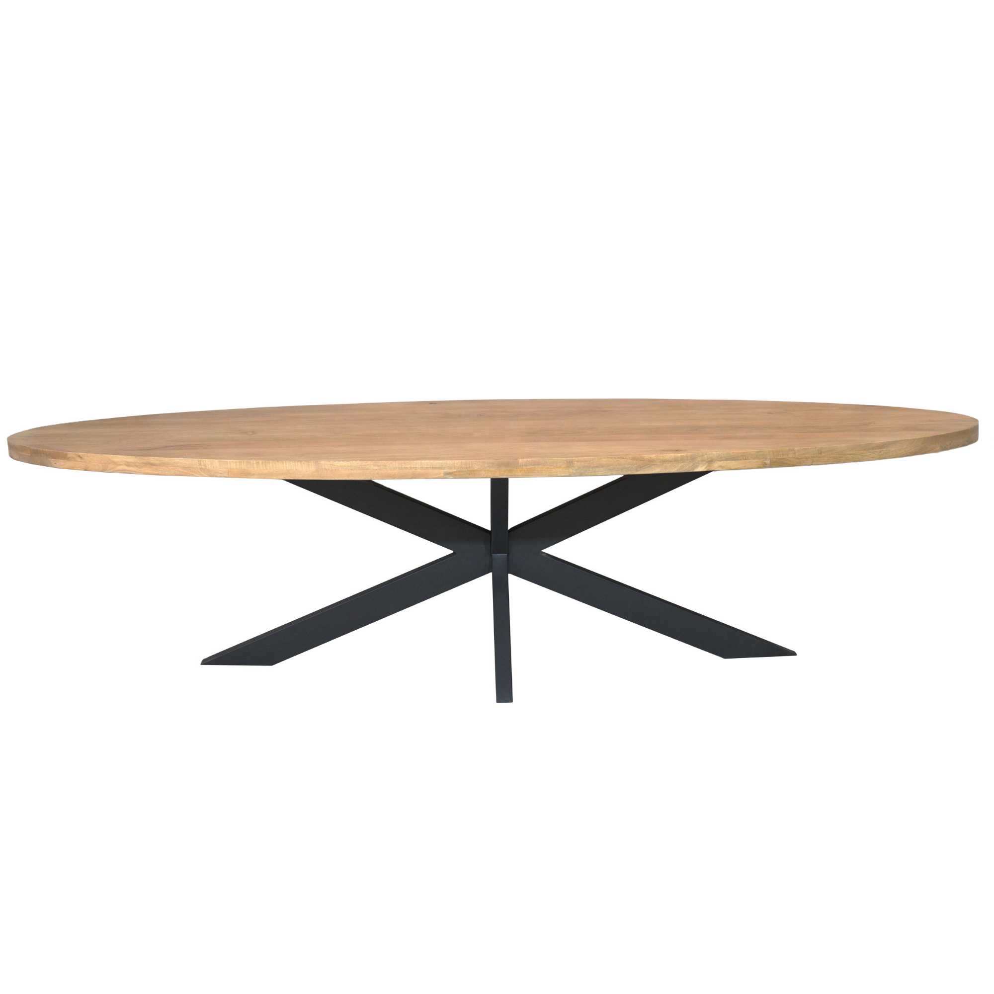 Starfurn Ovale eettafel Dakota Naturel Mangohout 300 cm