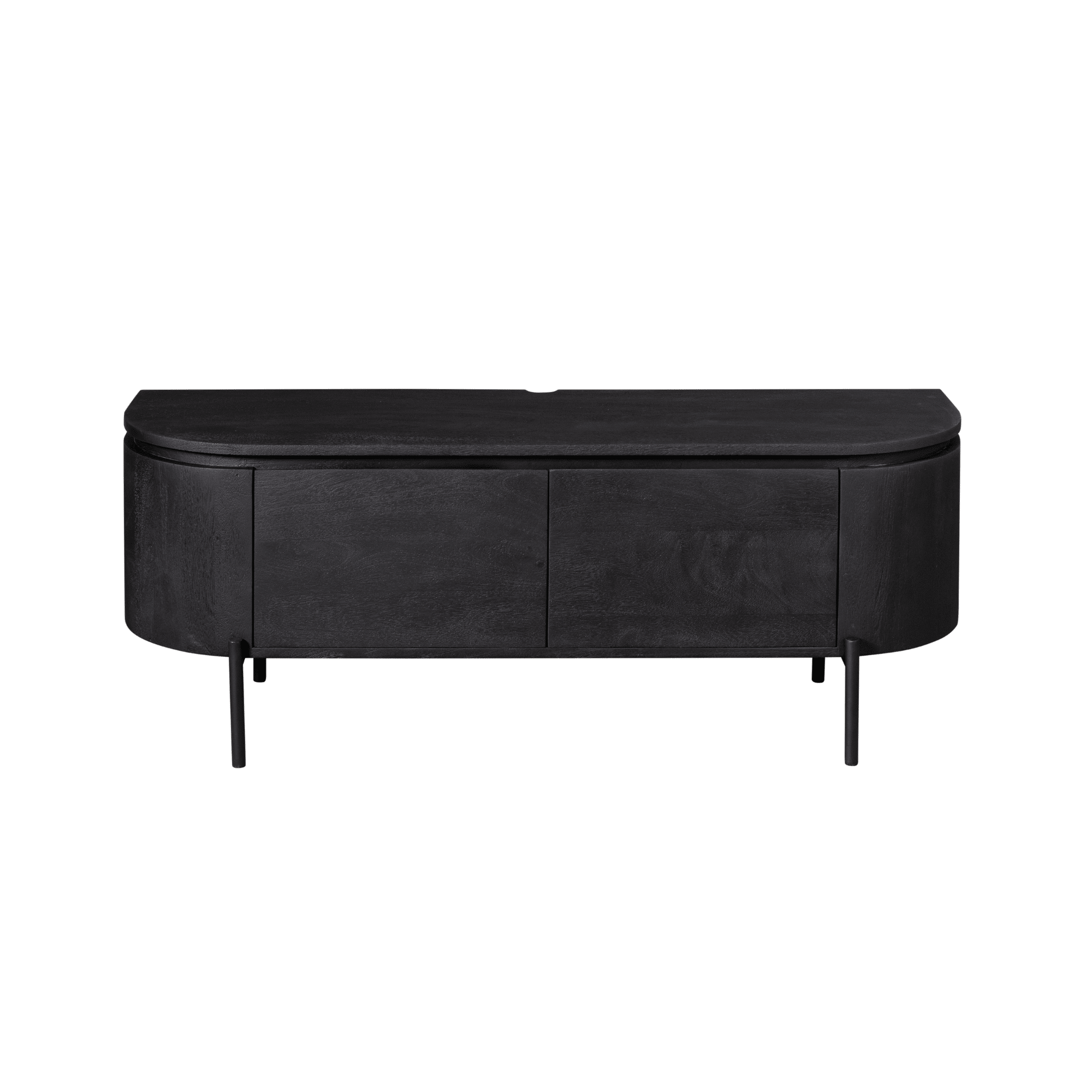 Starfurn tv meubel Excellent zwart 120x35x30 cm mangohout