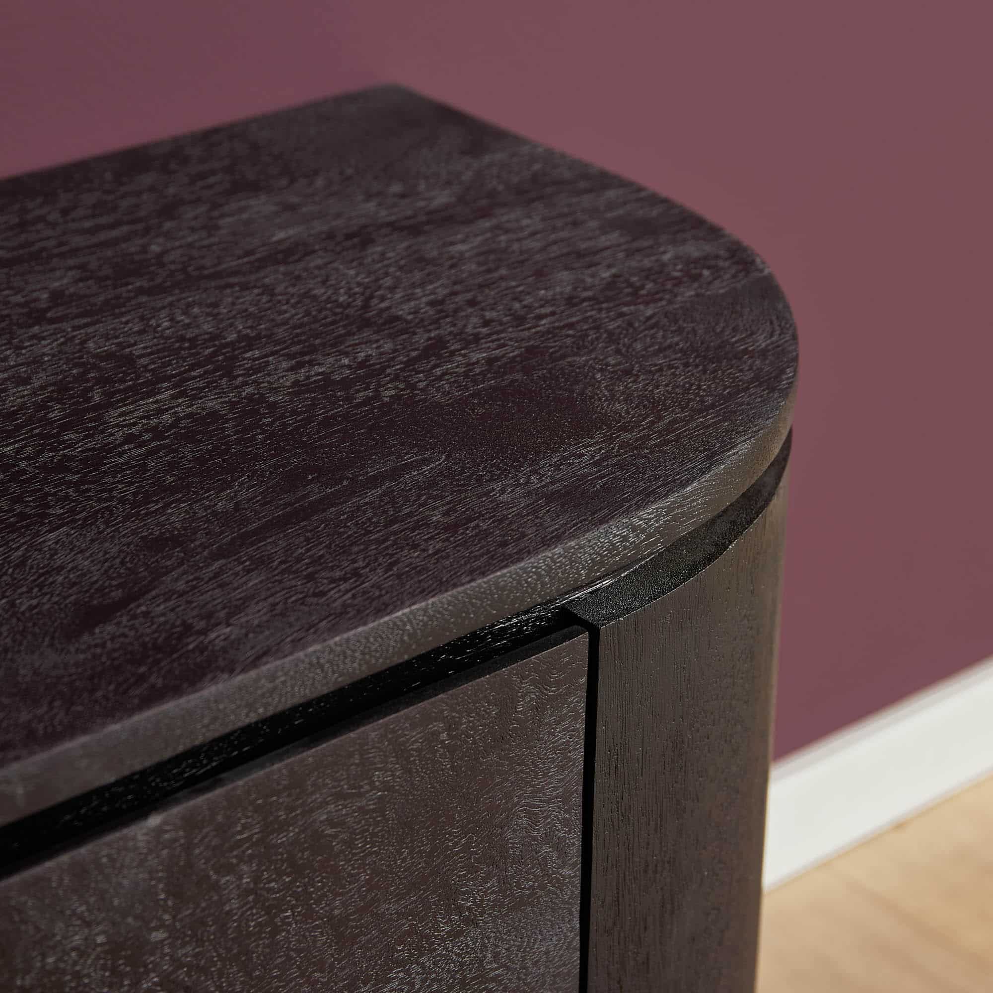 Starfurn tv meubel Excellent zwart 120x35x30 cm mangohout