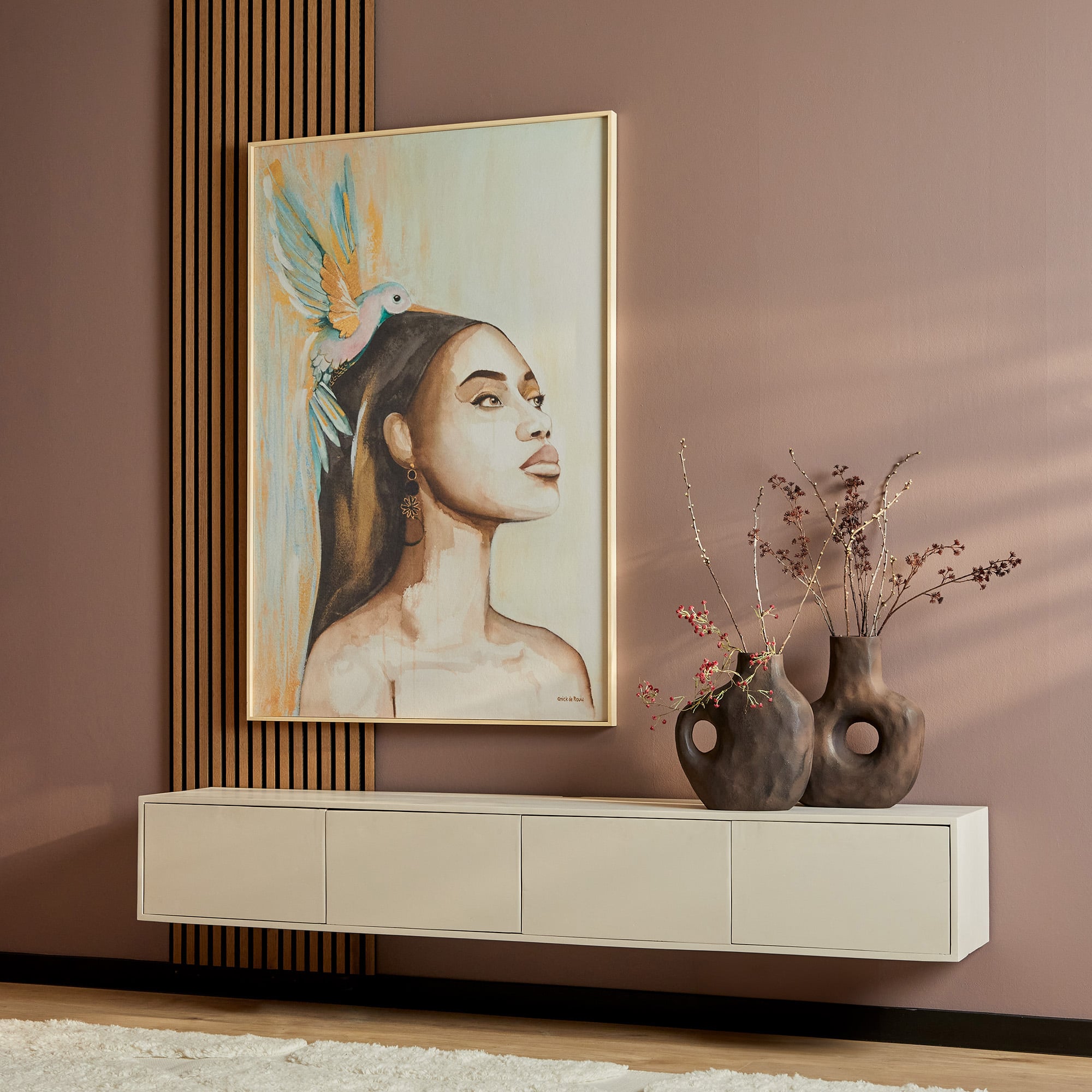 Starfurn Zwevend tv meubel Vision Sand | 200 cm