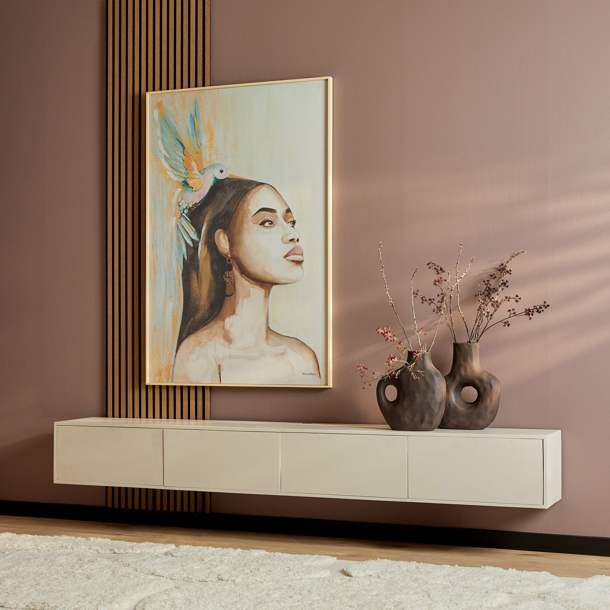 Starfurn Zwevend tv meubel Vision Sand | 240 cm