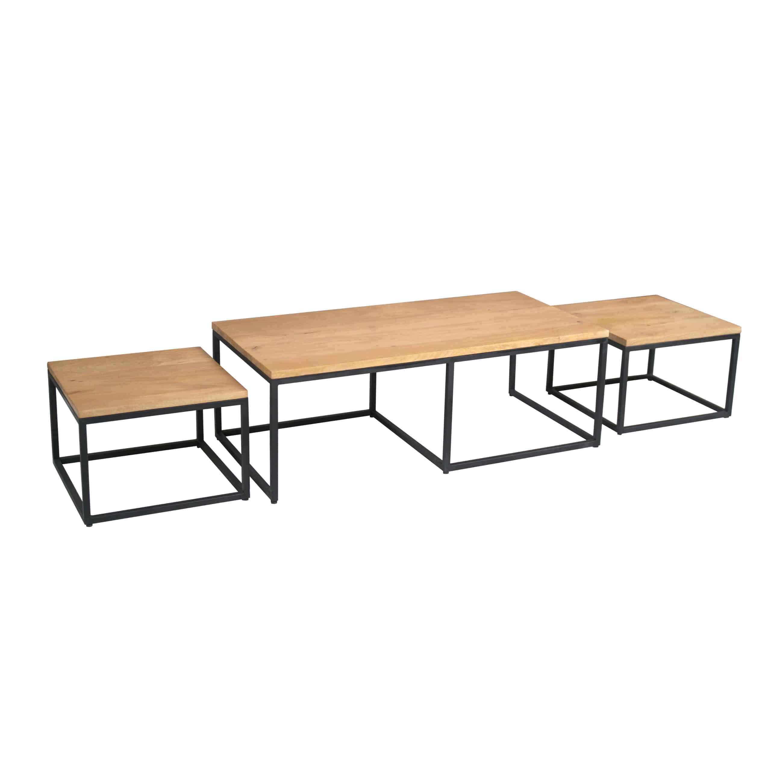 Starfurn Salontafel set Dakota Naturel Mangohout 120 cm