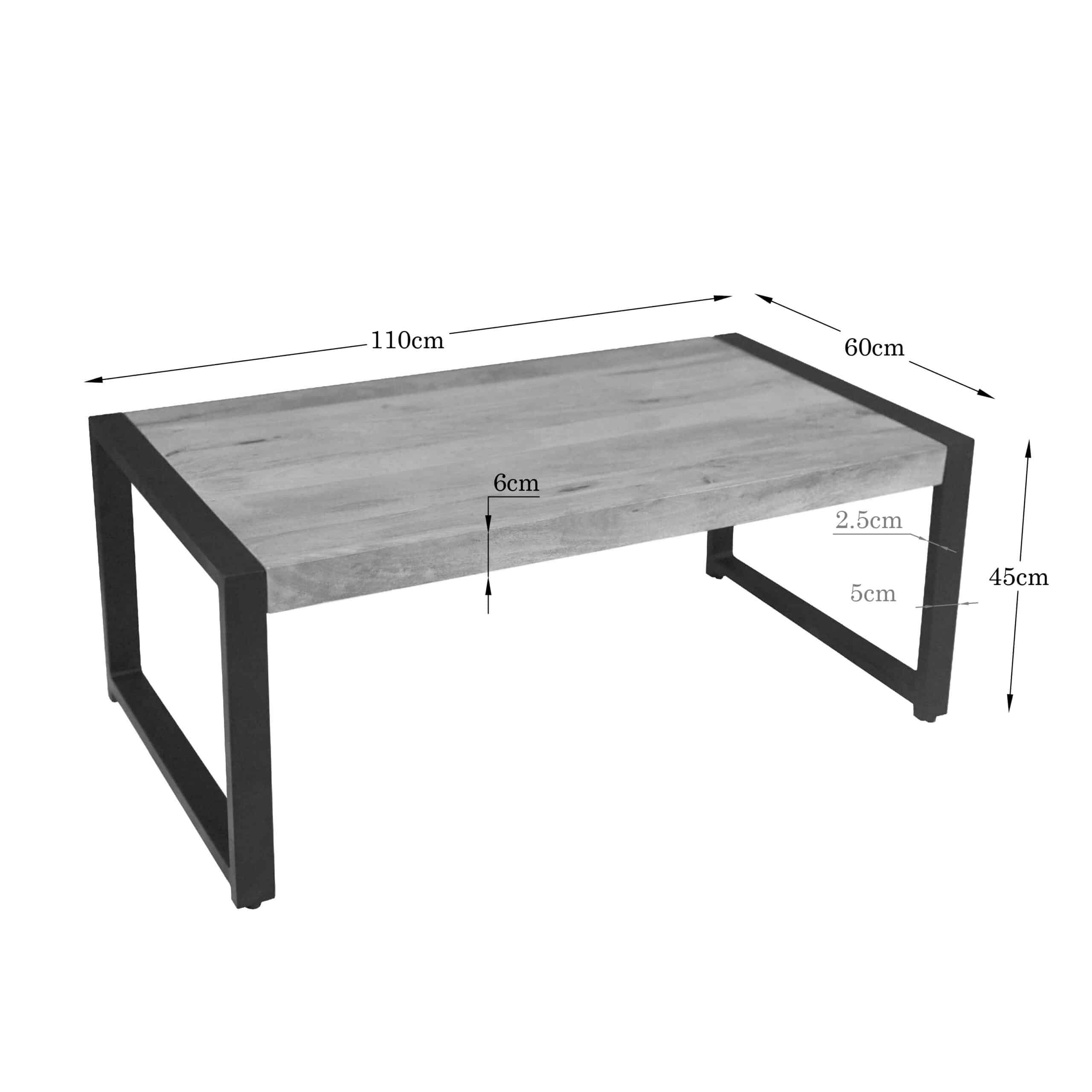 Starfurn Salontafel Britt Naturel Mangohout 110 cm
