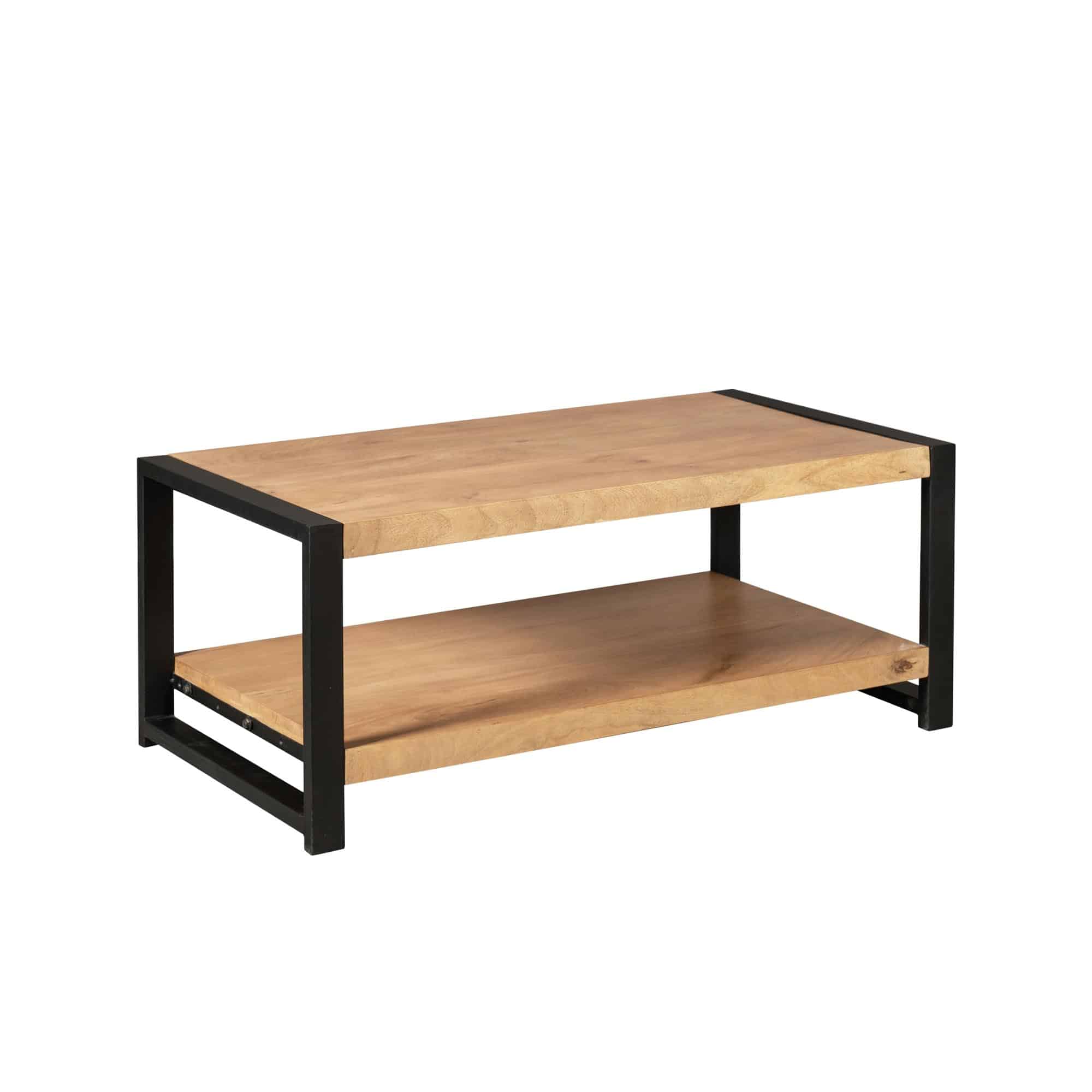 Starfurn Salontafel Britt met onderblad Naturel Mangohout 110 cm