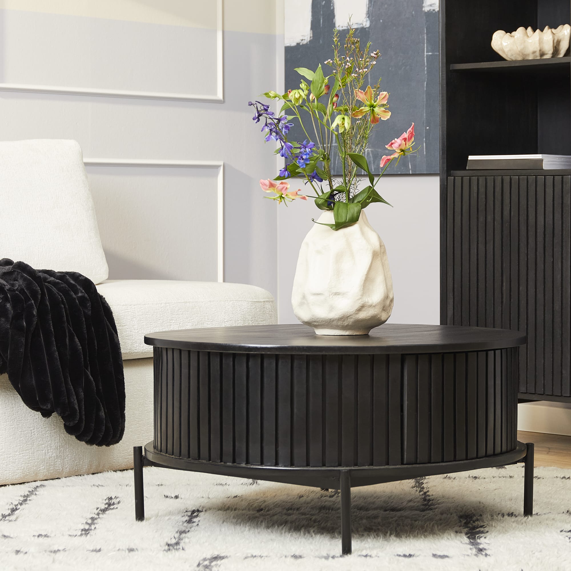 Starfurn Salontafel Madison Black | 80 cm | Rond