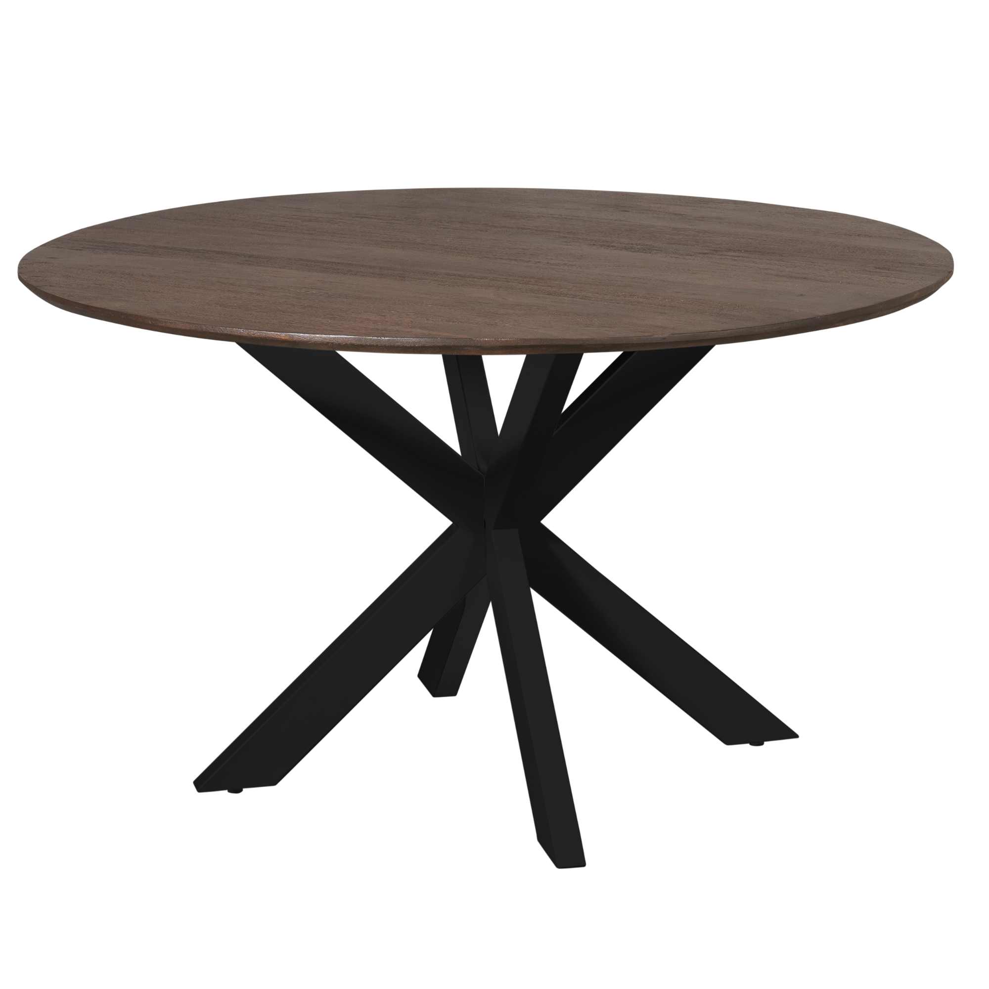Starfurn Eettafel Madison Brown | 130 cm | Poot Black