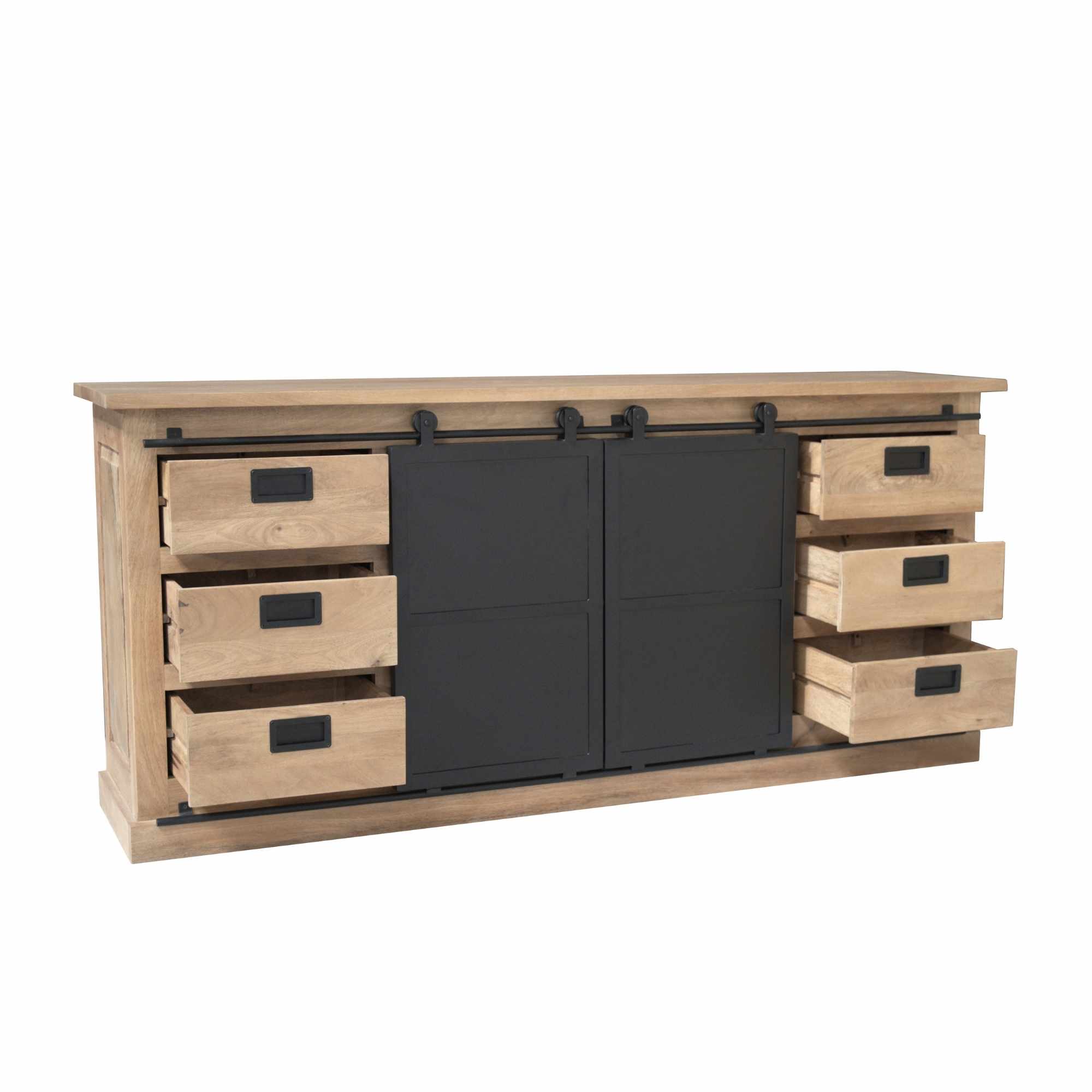 Starfurn Dressoir Fresno Naturel Mangohout 200 cm