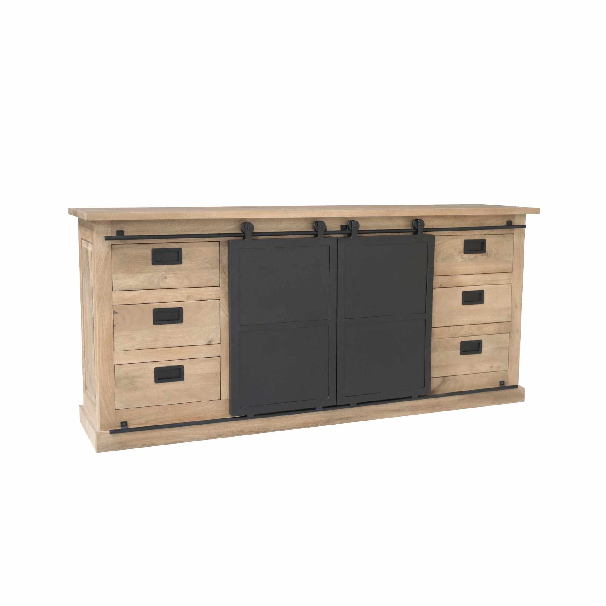 Starfurn Dressoir Fresno Naturel Mangohout 200 cm