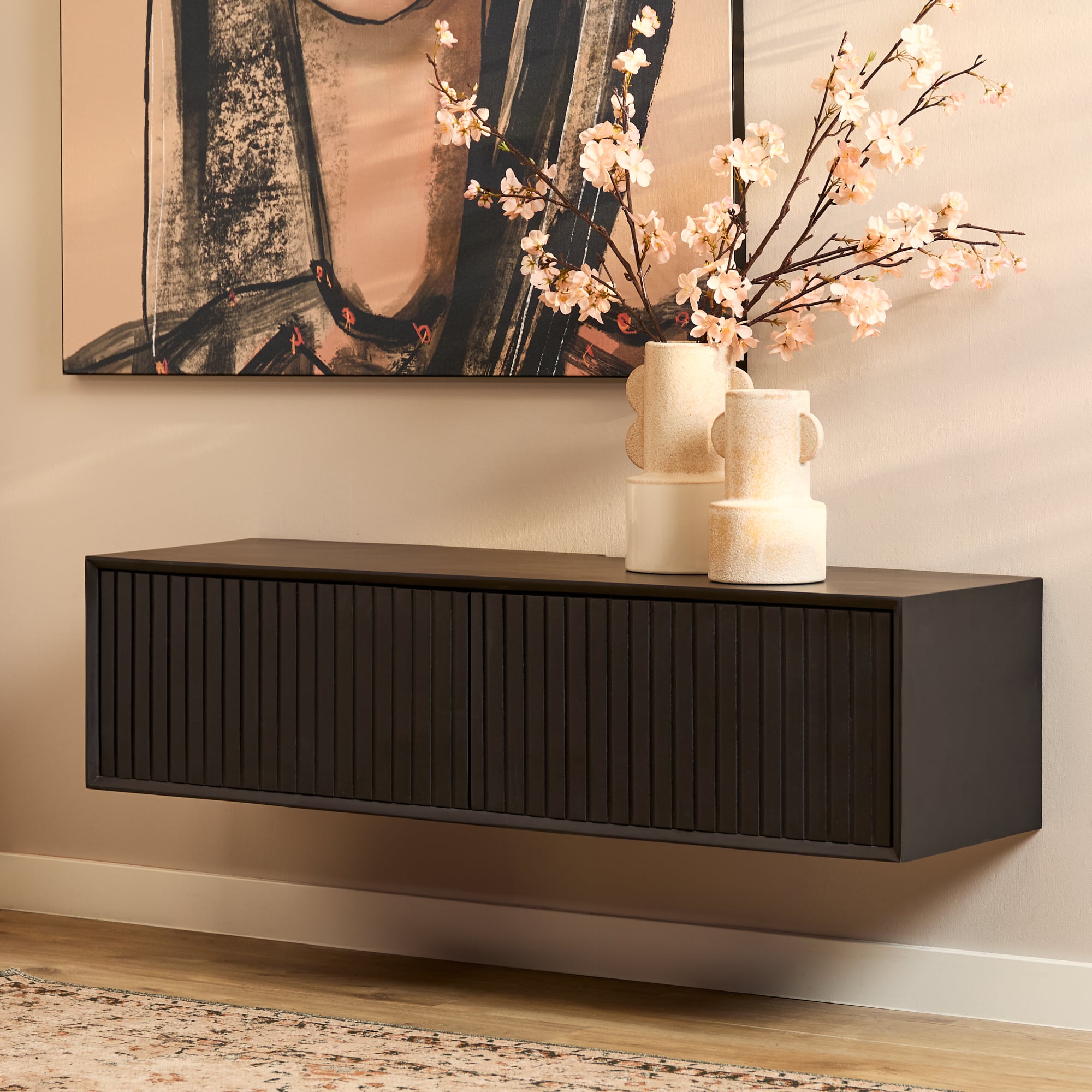 Starfurn Zwevend tv meubel Madison Black | 120 cm