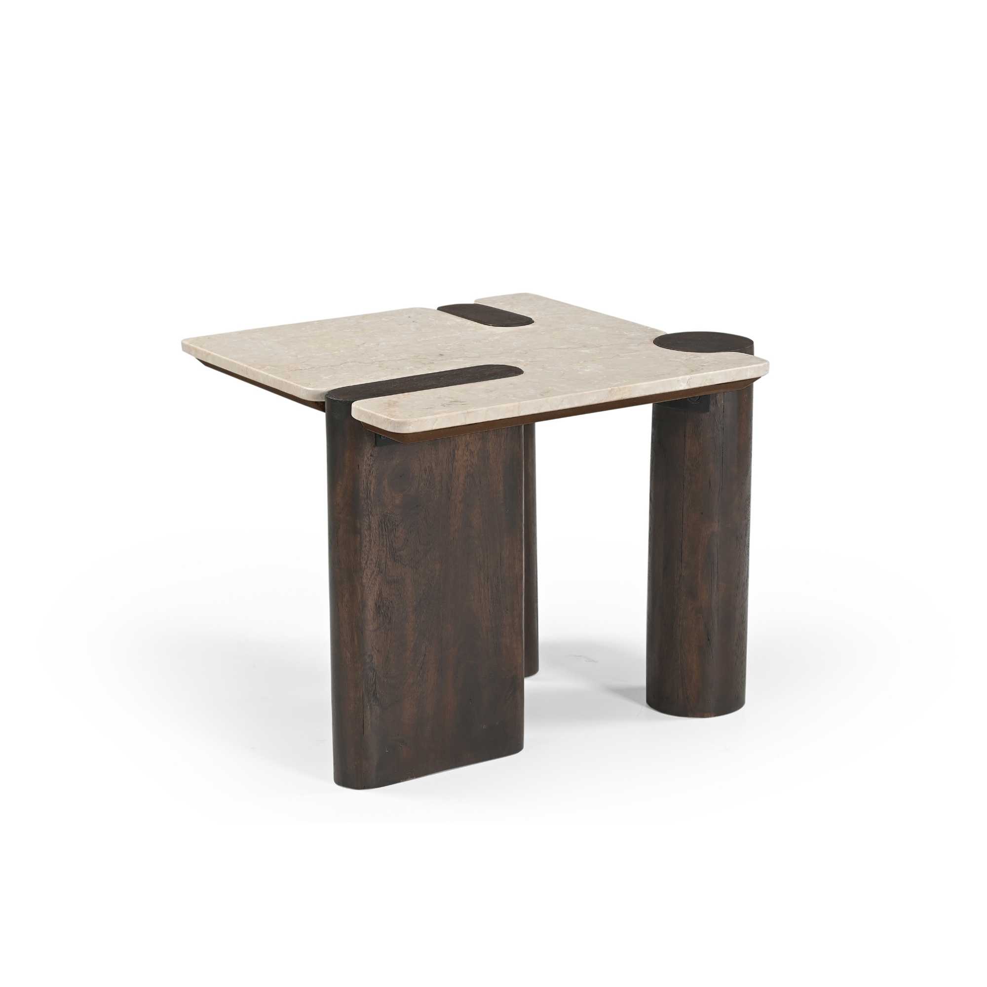 Starfurn Bijzettafel Maeve Bruin Marmer 57 cm