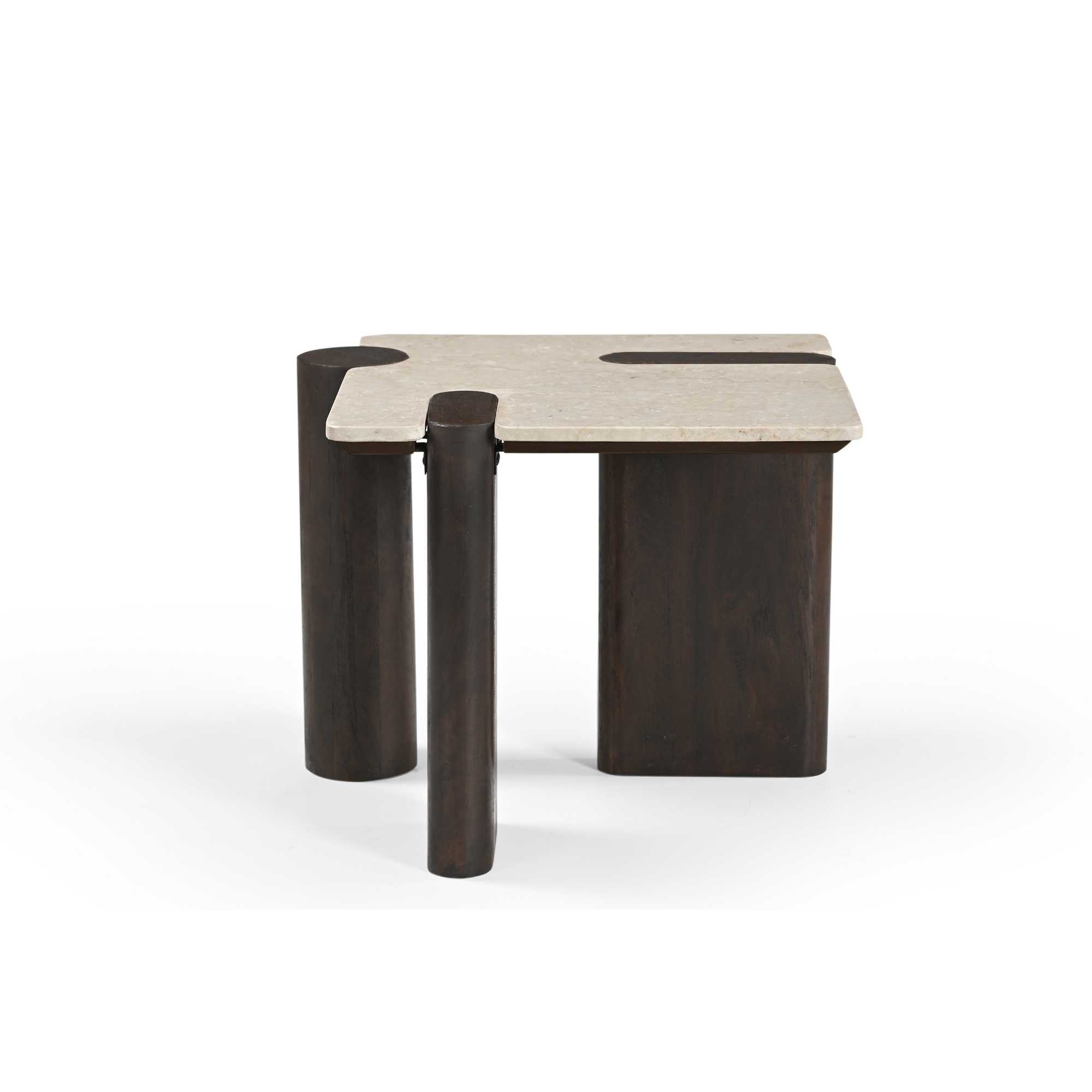 Starfurn Bijzettafel Maeve Bruin Marmer 57 cm