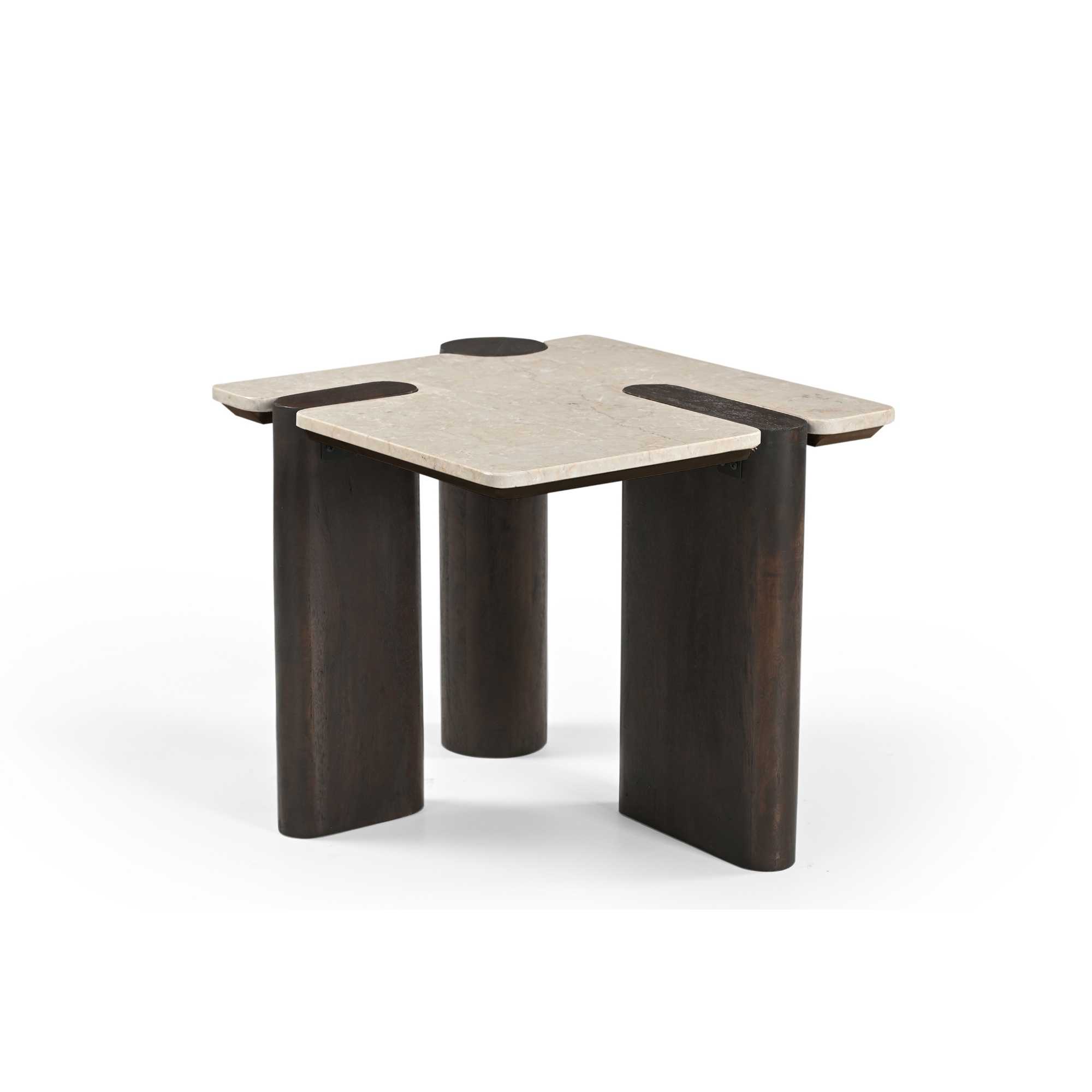 Starfurn Bijzettafel Maeve Bruin Marmer 57 cm
