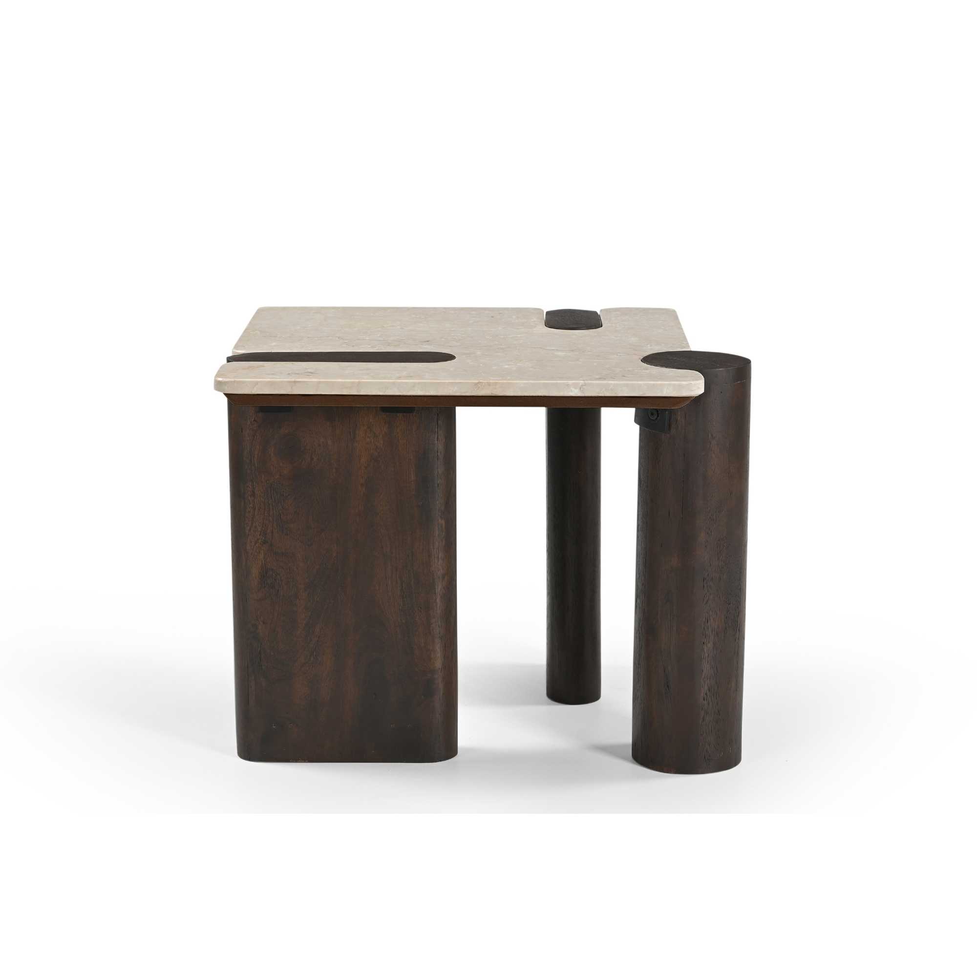 Starfurn Bijzettafel Maeve Bruin Marmer 57 cm