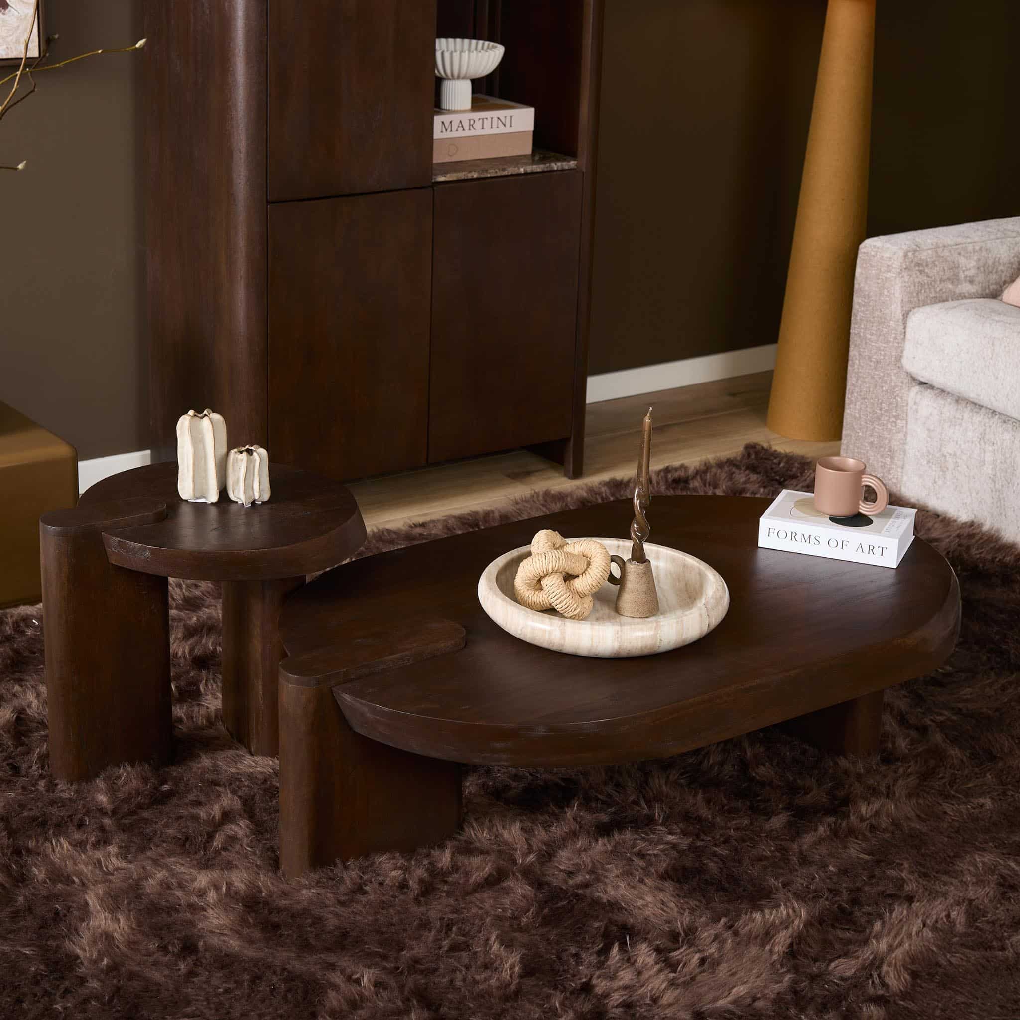 Starfurn Salontafel Rava Bruin Mangohout 125 cm