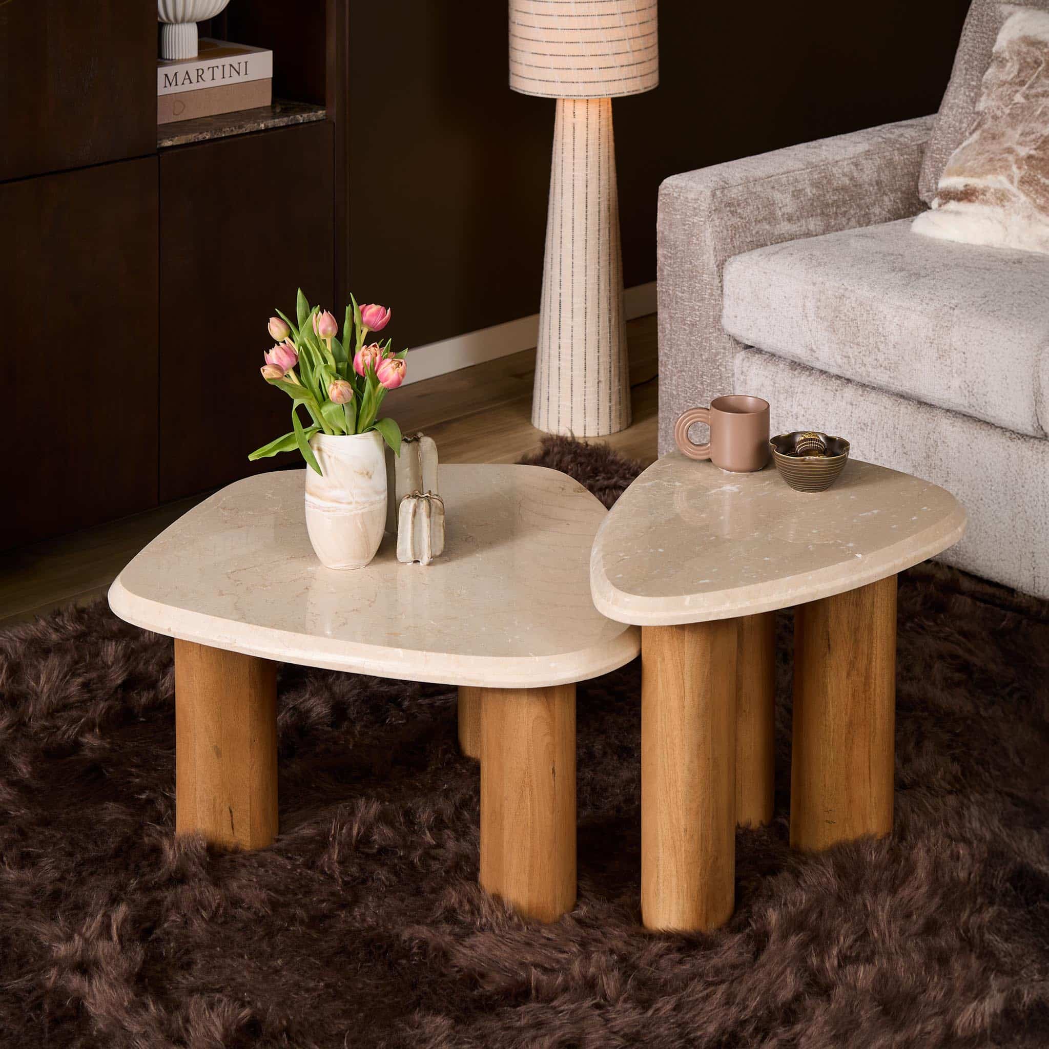 Starfurn Salontafel Nuvé Naturel Botticino marmer 84 cm