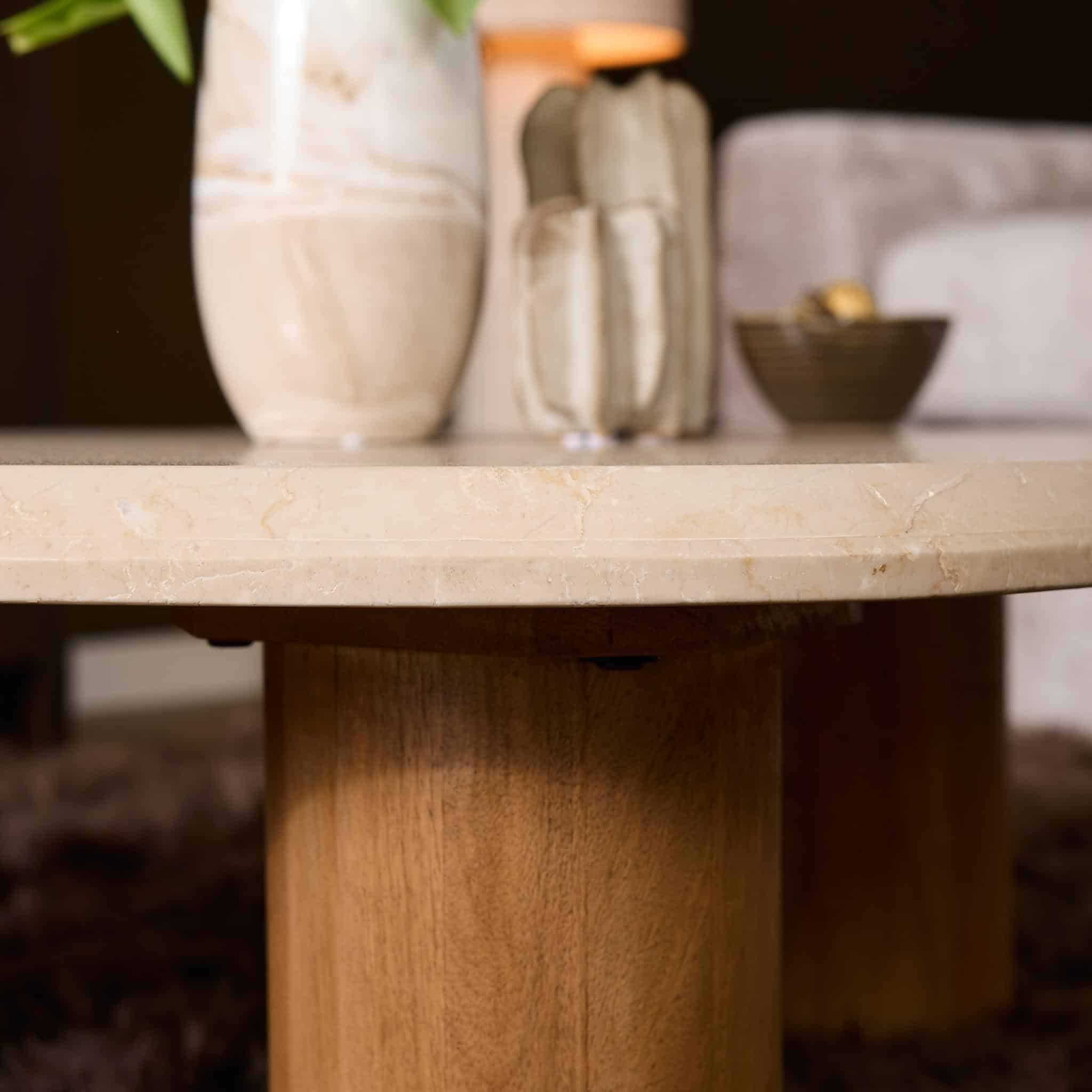 Starfurn Salontafel Nuvé Naturel Botticino marmer 100 cm