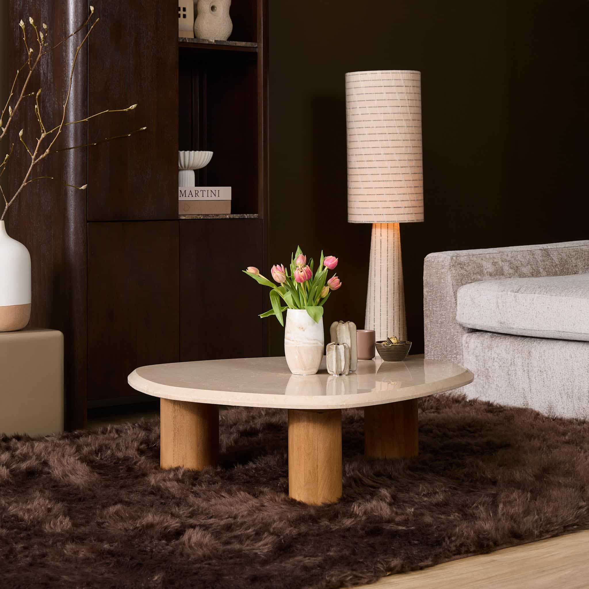 Starfurn Salontafel Nuvé Naturel Botticino marmer 100 cm